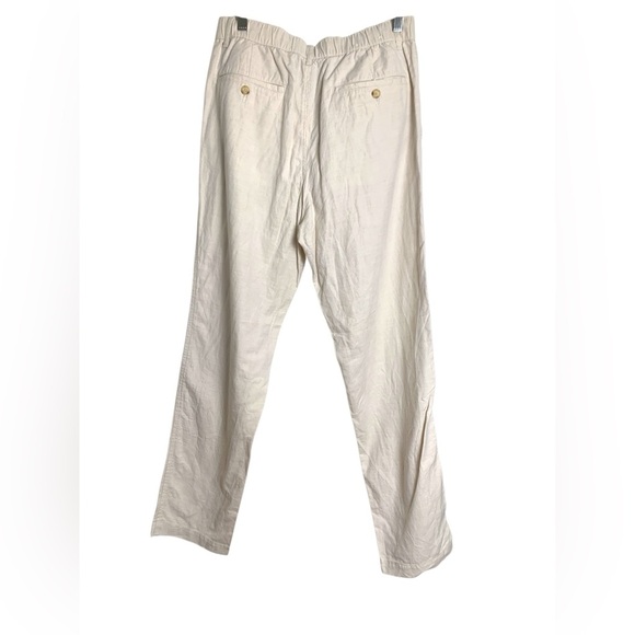 Uniqlo NWOT lightweight linen  cotton spandex summer pants, off white - Picture 2 of 10